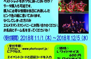 Nagoya Dance Festival 2018 ネット写真販売とDVDの追加予約のお知らせ